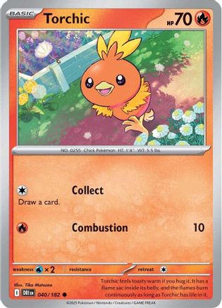Torchic 040 - SV10 Destined Rivals Reverse Holofoil