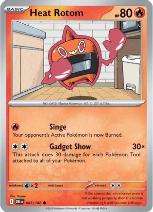 Heat Rotom 043 - SV10 Destined Rivals Reverse Holofoil