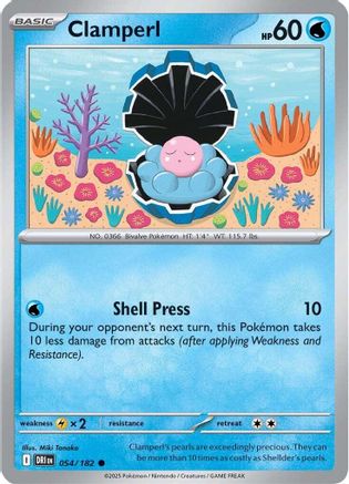 Clamperl 054/182 - SV10 Destined Rivals Reverse Holofoil