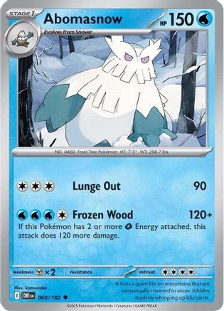 Abomasnow 060 - SV10 Destined Rivals Reverse Holofoil