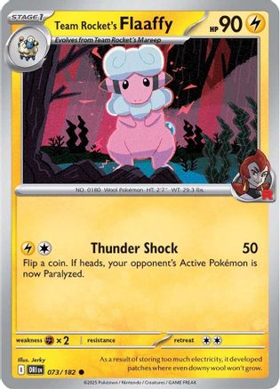 Team Rocket's Flaaffy 073 - SV10 Destined Rivals Reverse Holofoil