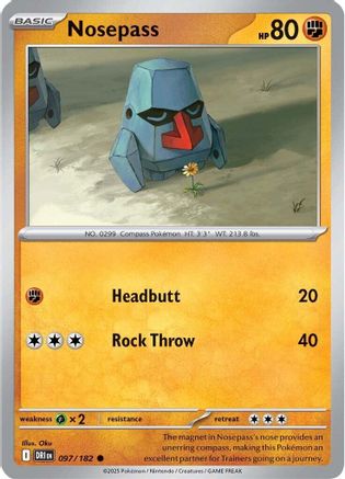Nosepass 097 - SV10 Destined Rivals Reverse Holofoil