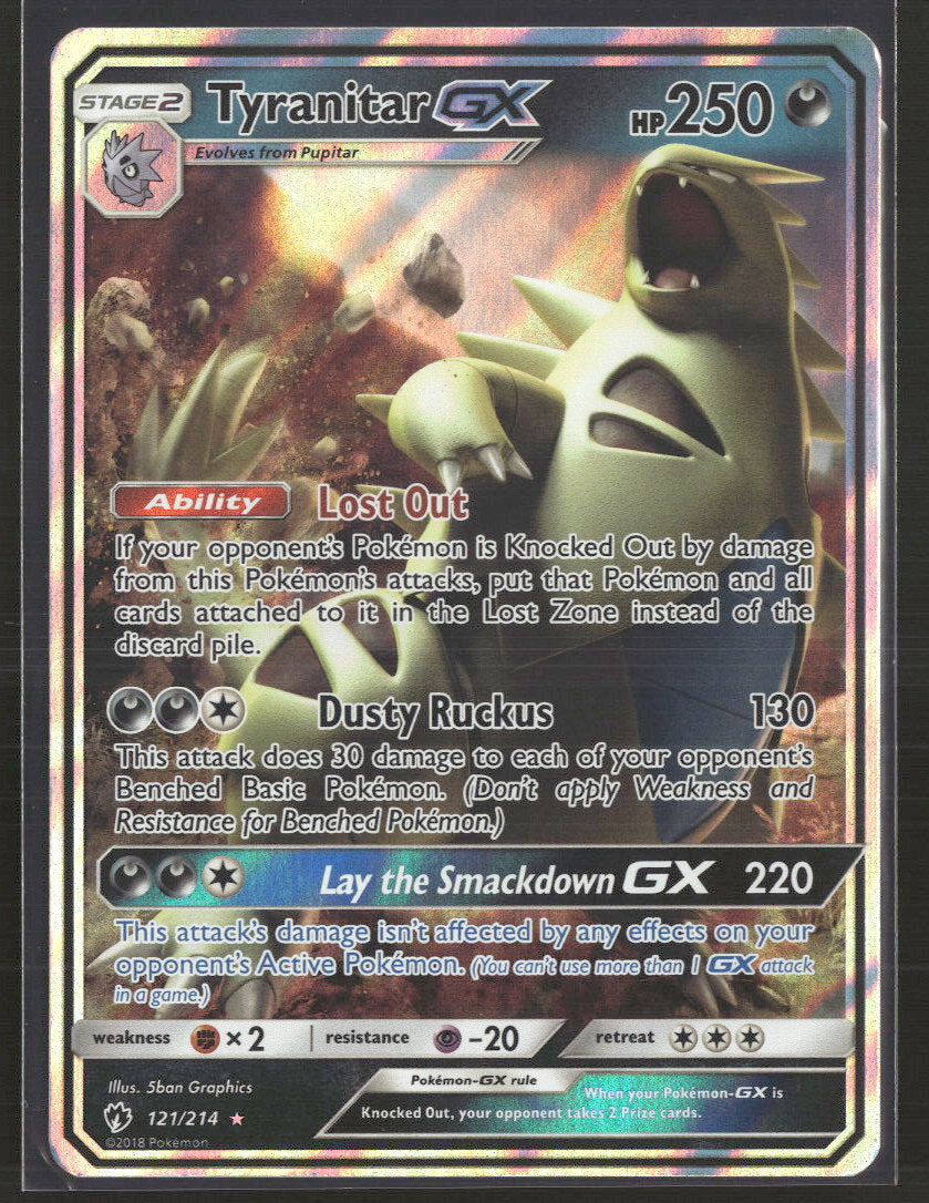 SM - Lost Thunder Tyranitar GX #121/214