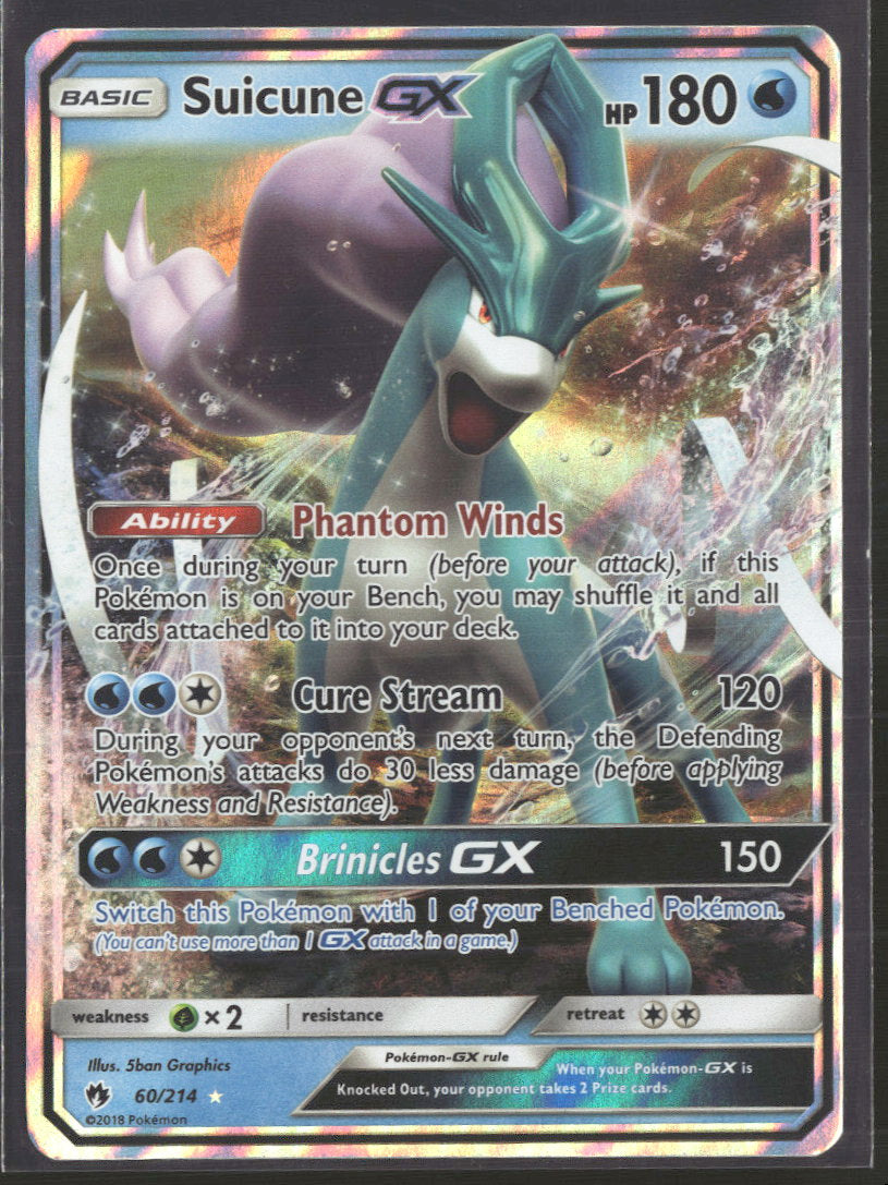SM - Lost Thunder Suicune GX #60/214
