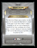 2018 Bowman Chrome Rookie of the Year Mojo Refractor Shohei Ohtani INDENT