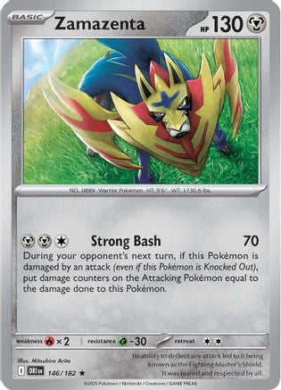 Zamazenta 146/182 - SV10 Destined Rivals Reverse Holofoil