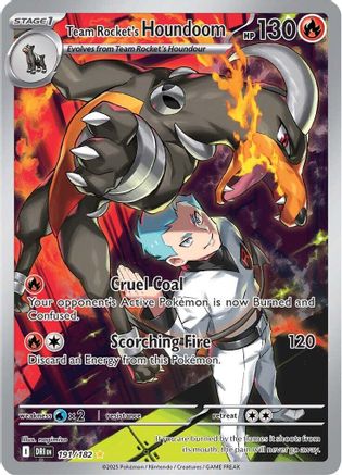 Team Rocket's Houndoom 191/182 - SV10 Destined Rivals Holofoil