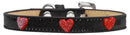 Dog, Puppy & Pet Widget Ice Cream Collar, "Red Glitter Heart"