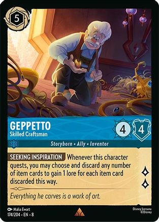 Geppetto – Skilled Craftsman (174/204) - Reign of Jafar Cold Foil