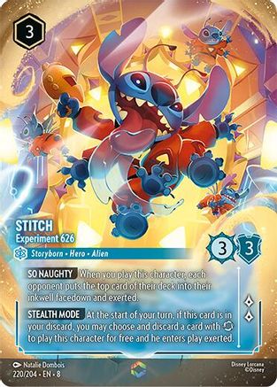 Stitch - Experiment 626 (Enchanted) (220/204) - Reign of Jafar Holofoil