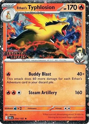 Ethan's Typhlosion (Prerelease) 034 - Miscellaneous Cards & Products Holofoil