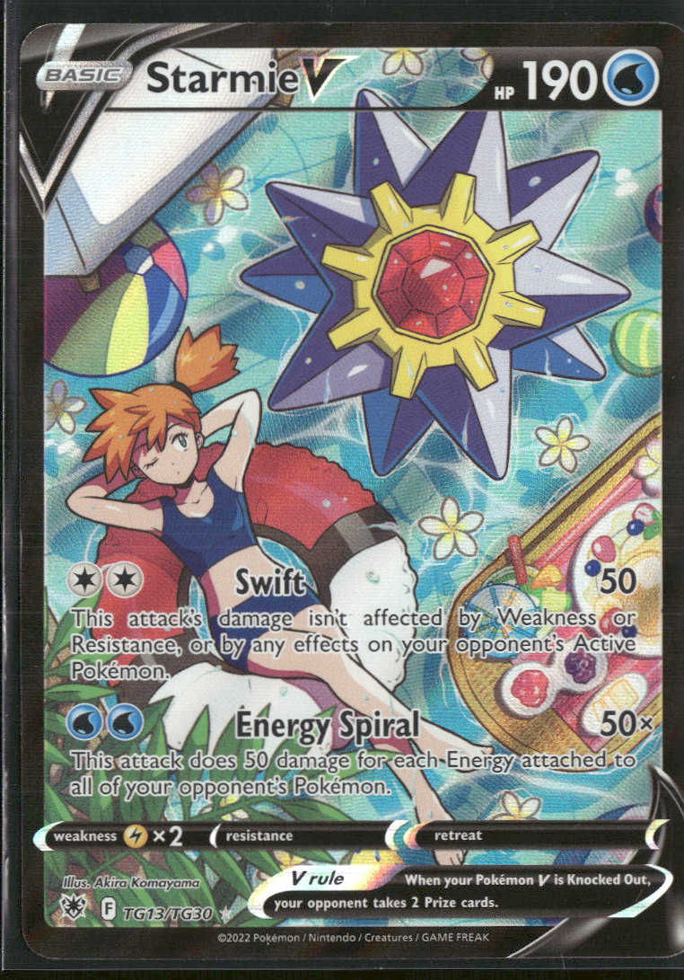 SWSH10: Astral Radiance Trainer Gallery Starmie V #TG13/TG30
