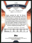 2024 Topps Resurgence Sky Blue & Pink Shock Bo Nix Rookie #125