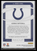 2025 Panini Immaculate Collection Rookie Signatures Adonai Mitchell /49