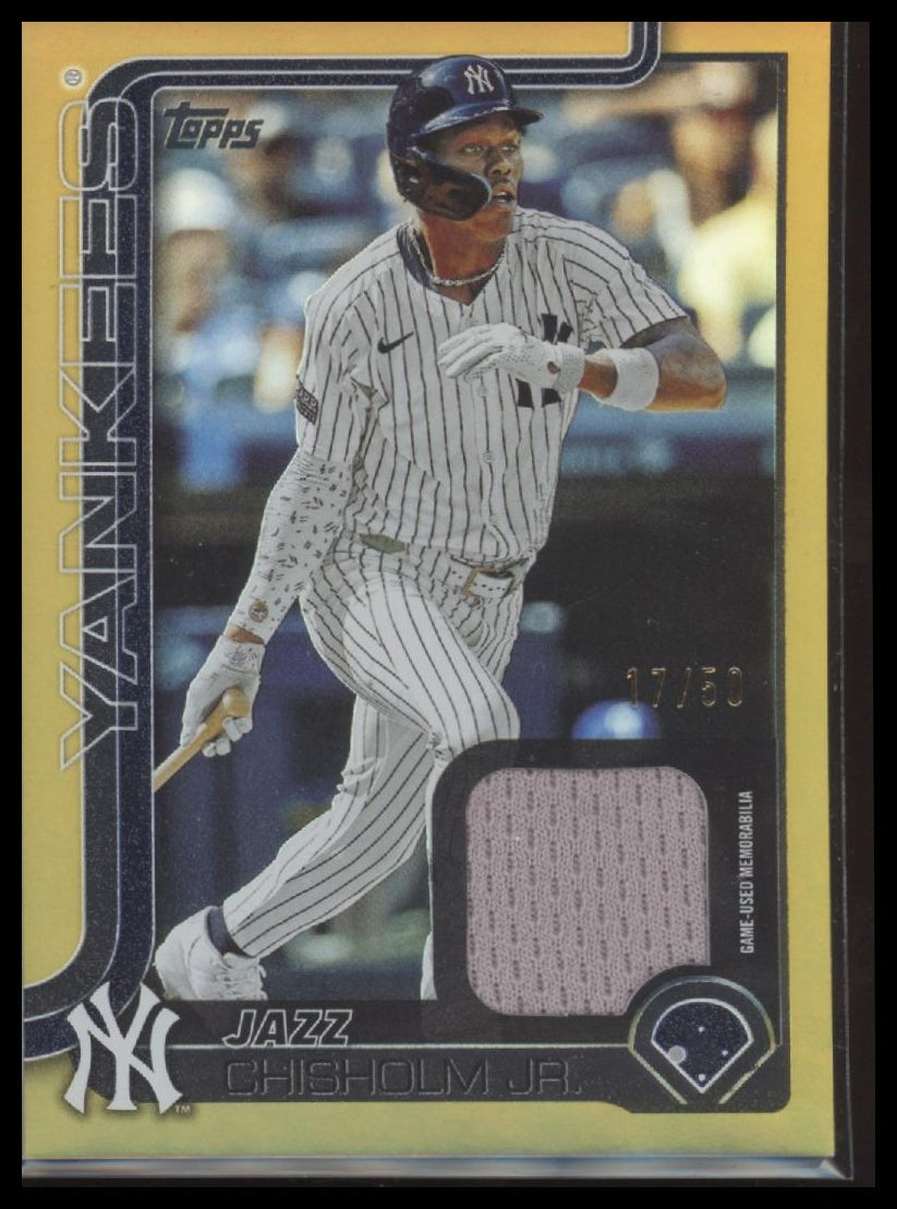 2025 Topps Gold Holo Foil Jazz Chisholm Jr. #/50 #185