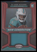 2023 Panini Certified Freshman Fabric Signatures Red De'Von Achane /199 Auto