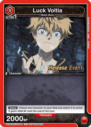 Luck Voltia (089) (UEPR/BCV-1-089) - UE08BT Black Clover Release Event Cards