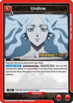 Undine (UEPR/BCV-1-095) - UE08BT Black Clover Release Event Cards