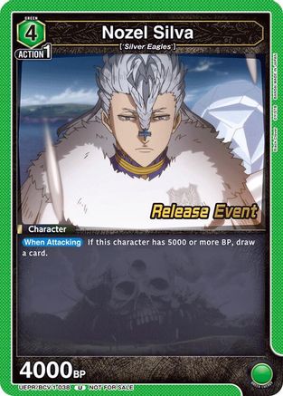 Nozel Silva (UEPR/BCV-1-038) - UE08BT Black Clover Release Event Cards