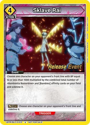 Sklave Rai (UEPR/BLC-2-012) - UEX01BT BLEACH ThousandYear Blood War Vol2 Release Event Cards