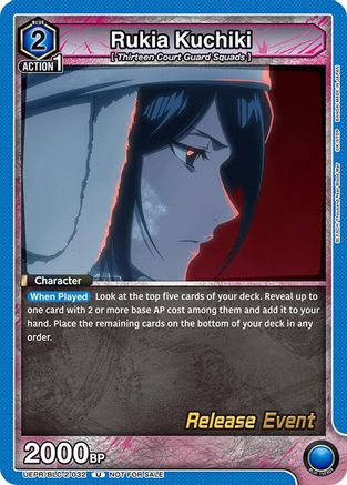 Rukia Kuchiki (032) (UEPR/BLC-2-032) - UEX01BT BLEACH ThousandYear Blood War Vol2 Release Event Cards