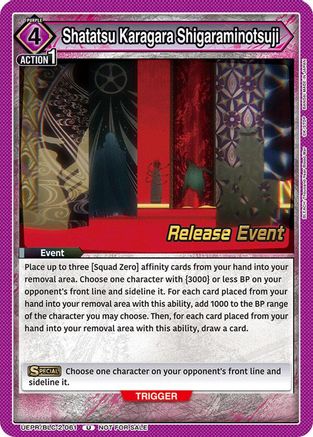 Shatatsu Karagara Shigaraminotsuji (UEPR/BLC-2-061) - UEX01BT BLEACH ThousandYear Blood War Vol2 Release Event Cards