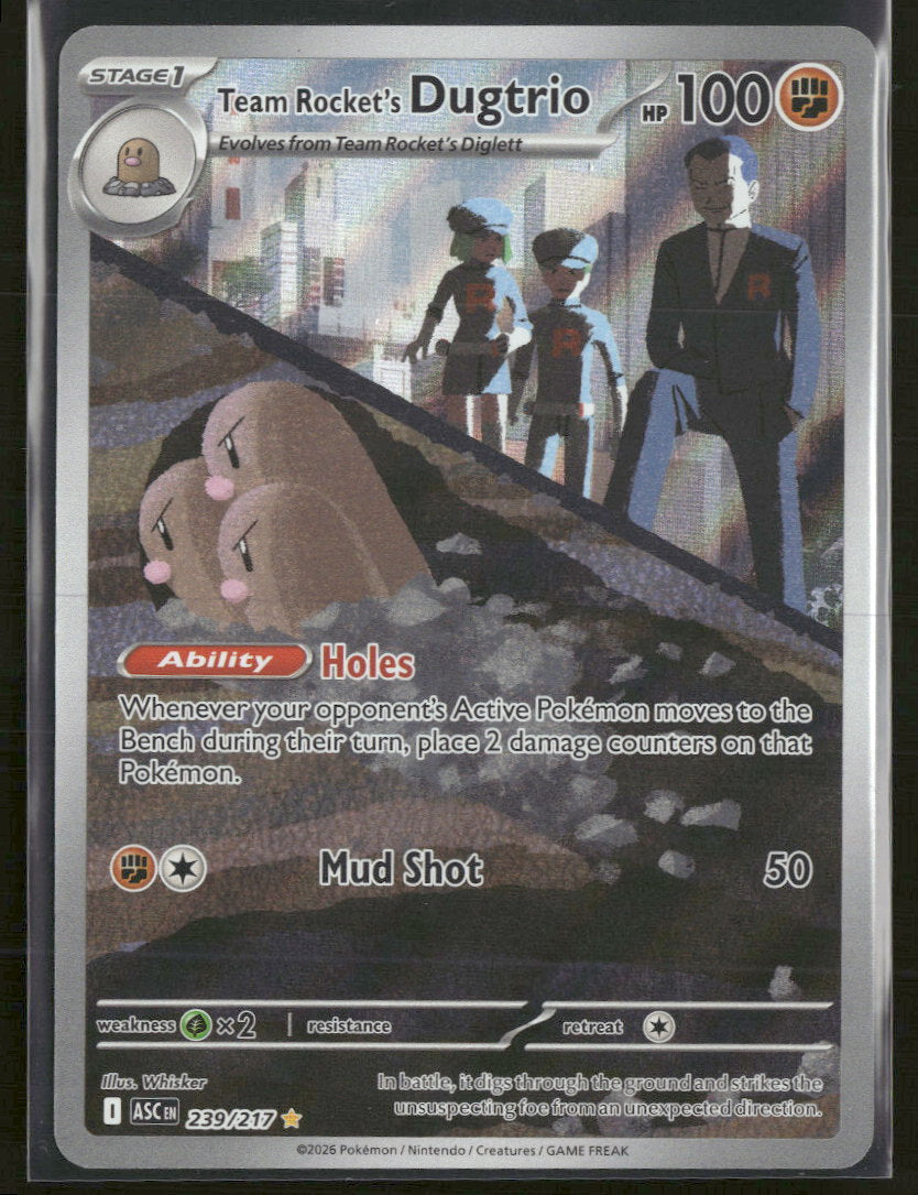 ME: Ascended Heroes Team Rocket's Dugtrio #239/217