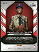 2018-19 Panini Prizm Luck of the Lottery Shai Gilgeous-Alexander #11