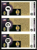 1996-97 Collector's Choice LA Lakers Kobe Bryant / Elden Campbell / Derek Fisher