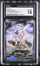2022 Brilliant Stars Arceus V 10 CGC #166/172