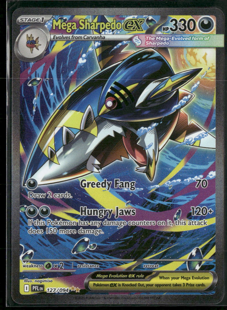 ME02: Phantasmal Flames Mega Sharpedo ex #127/094