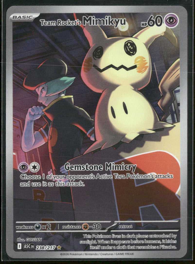 ME: Ascended Heroes Team Rocket's Mimikyu #238/217
