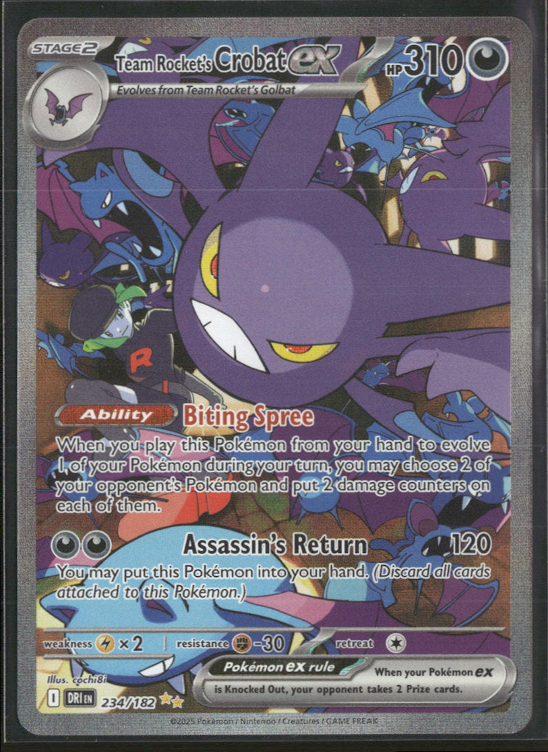SV10: Destined Rivals Team Rocket's Crobat ex #234/182