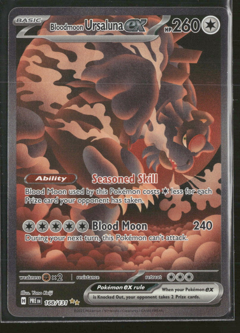 SV: Prismatic Evolutions Bloodmoon Ursaluna ex #168/131