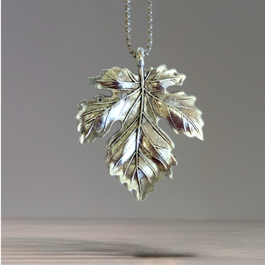 Metal Fall Leaf Charm - Tumbler Handle Charm