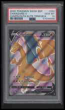 2020 Pokemon BSP Chmpn.Path Elite Trnr.Box Charizard V 10 PSA #050