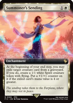 Summoner's Sending (Extended Art) (FIC-109) - Commander: FINAL FANTASY Foil