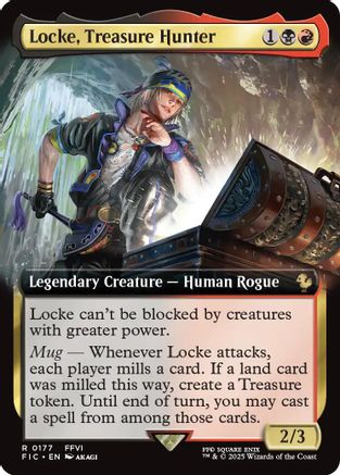 Locke, Treasure Hunter (Extended Art) (FIC-177) - Commander: FINAL FANTASY
