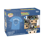 Funko POP! Tees - Back to the Future "Glow in the Dark" Pop Vinyl Doc Brown w/Helmet, plus Unisex T-Shirt