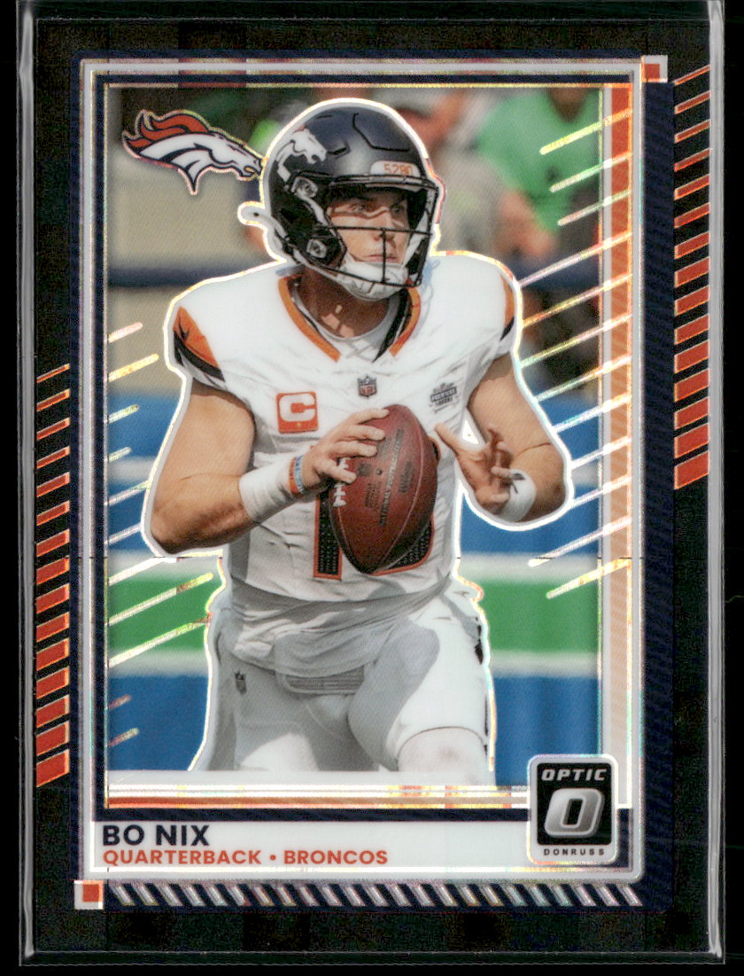 2025 Donruss Optic Black Pandora Bo Nix #/25 #31
