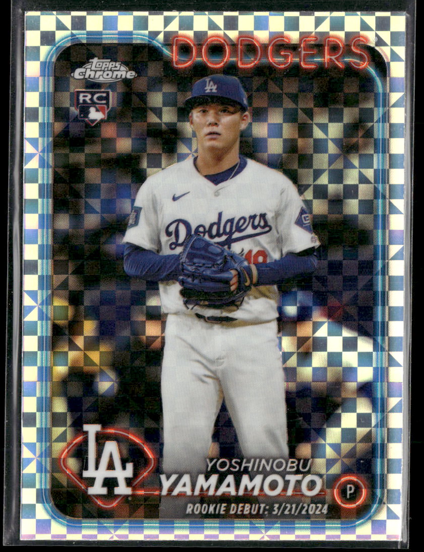2024 Topps Chrome Update X-Fractors Yoshinobu Yamamoto #USC108