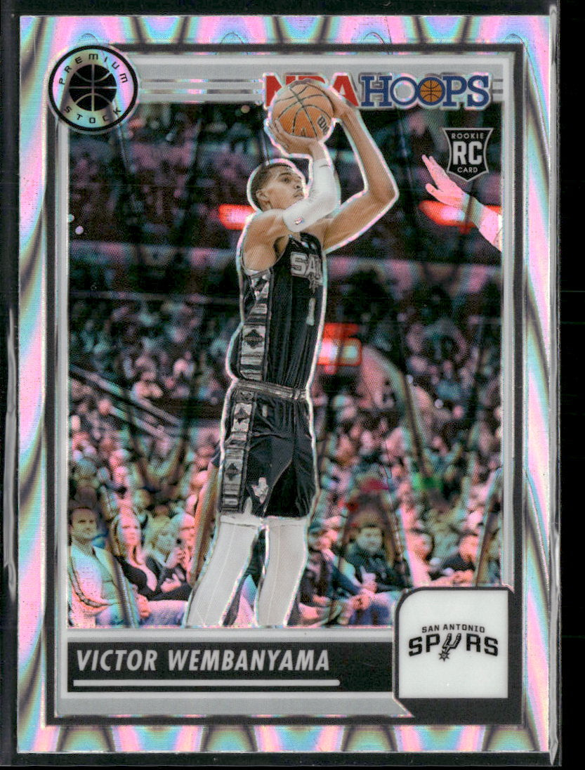 2023-24 Hoops Premium Stock Seismic Prizm Victor Wembanyama Rookie #108