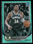 2025-26 Bowman Chrome Aqua Mojo Refractors Giannis Antetokounmpo #/125 #BCV-80