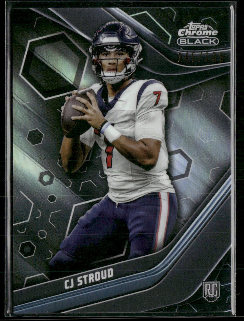 2023 Topps Chrome Black Composite Black Refractor CJ Stroud Rookie #/199 #120