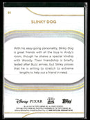 2025 Topps Chrome Disney Aqua Refractor #/199 Slinky Dog #91