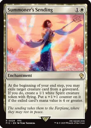Summoner's Sending (Surge Foil) (FIC-029) - Commander: FINAL FANTASY Foil