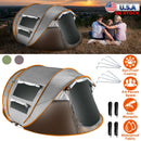 5-8 Person Pop Up Tent Automatic Setup Camping Tent Waterproof InstantÊSetup Tent with 4 Mosquito Net Windows Carrying Bag for Hiking Climbing Adventu