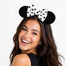 Black Dotted Bow Ears