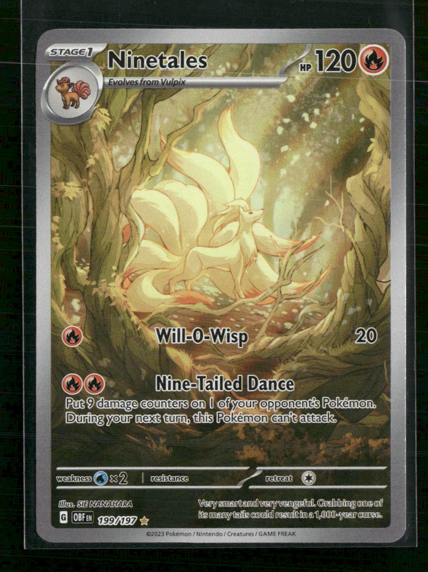 SV03: Obsidian Flames Ninetales -199/197 #199/197