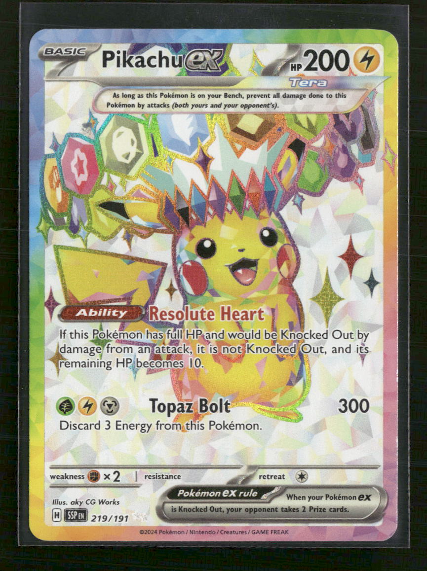 SV08: Surging Sparks Pikachu ex #219/191